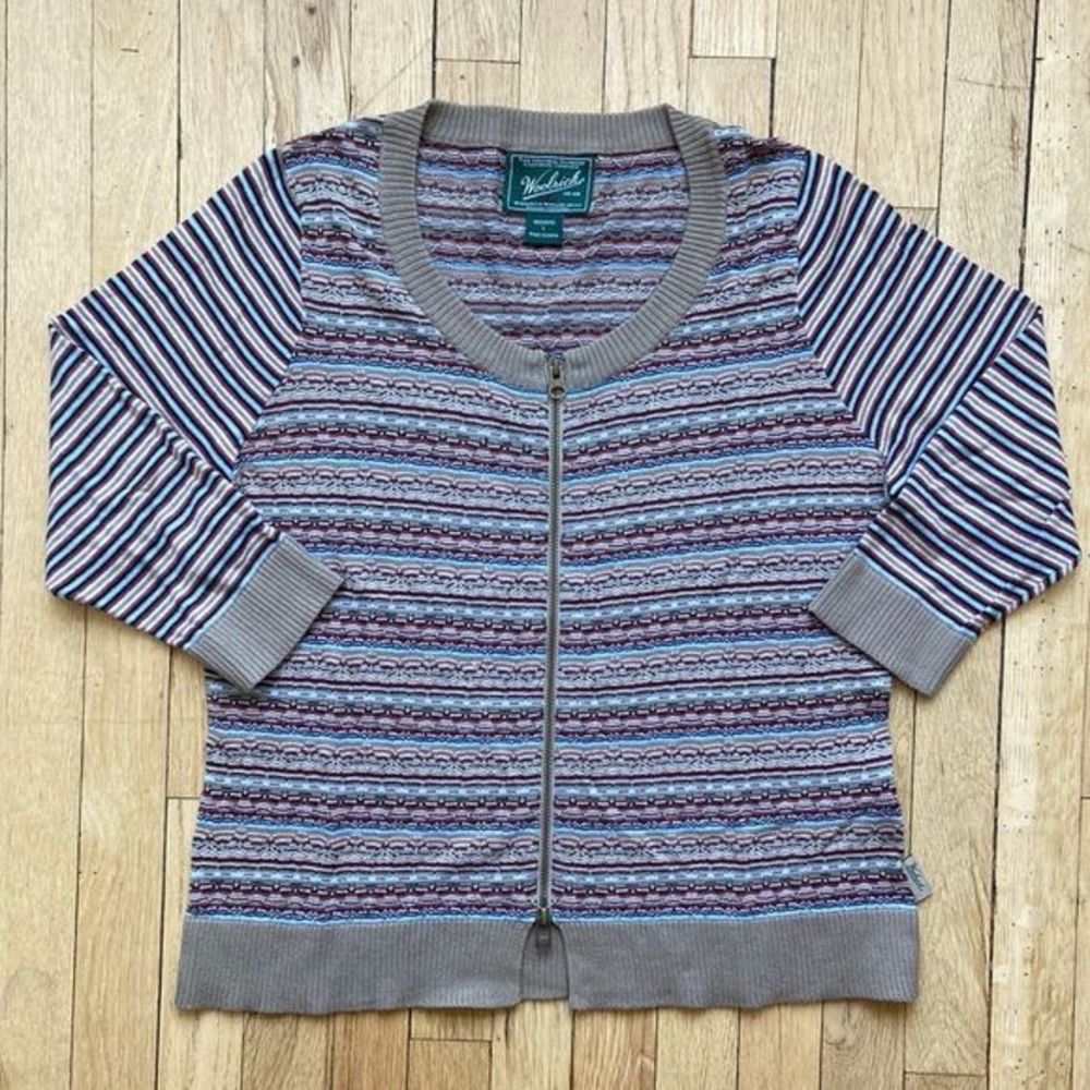 Woolrich Womens Full Zip Cardigan Long Sleeve‎ Size Large Comfy